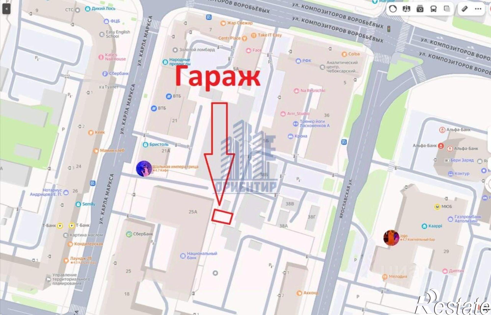 Купить гараж, место в паркинге за 882 210 рублей на Чебоксары