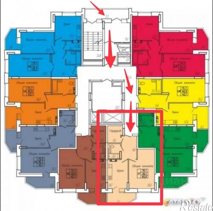 1-комн квартира Чебоксары