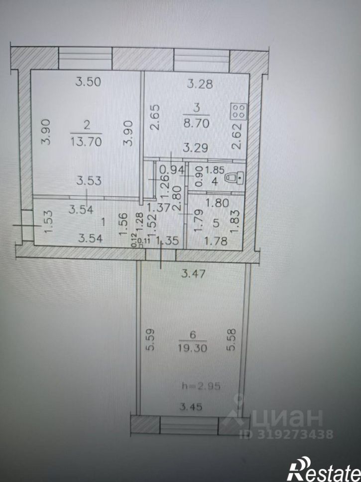 2-комн квартира Чебоксары