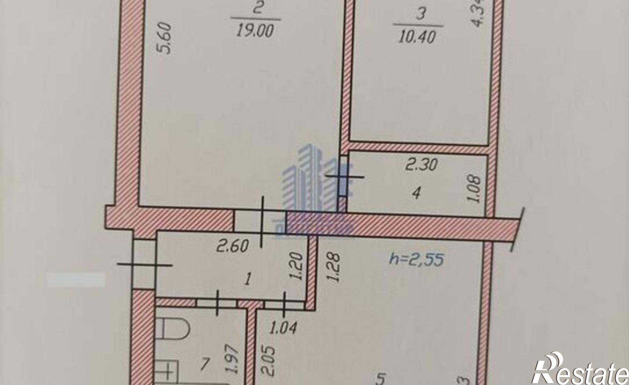 Купить квартиру за 4 100 000 рублей на Чувашская Республика — Чувашия, Чебоксары, улица Урукова, 3