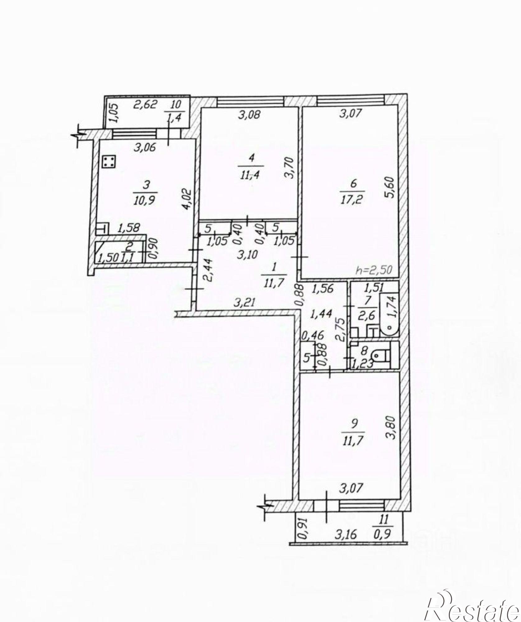 Купить квартиру за 4 500 000 рублей на Зелёная улица, 1