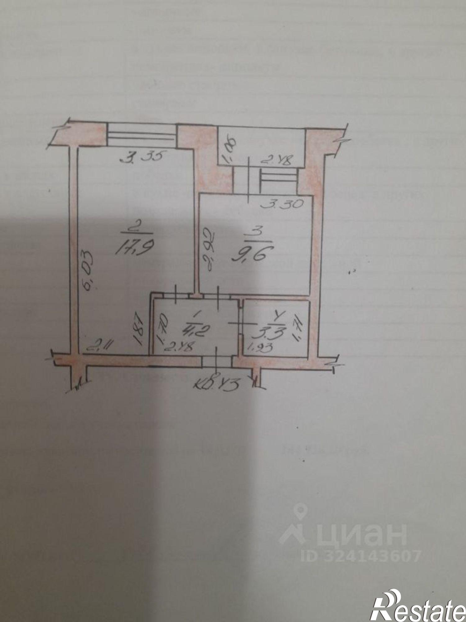 Купить квартиру за 2 950 000 рублей на ул 30 лет Победы, 94