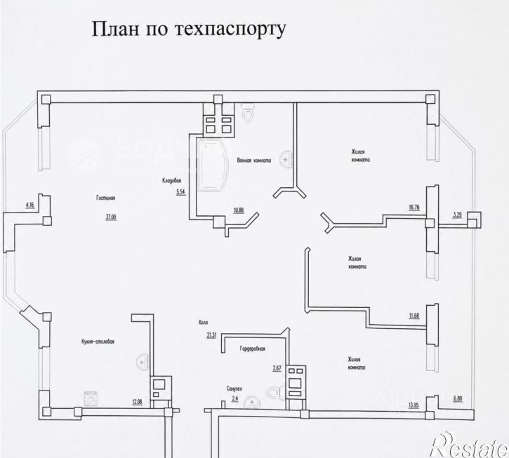 4-комн квартира Чебоксары г., Калининский, Аркадия Гайдара ул.