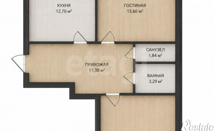 2-комн квартира Чувашская Республика &mdash; Чувашия, Чебоксары, проспект Тракторостроителей, 74