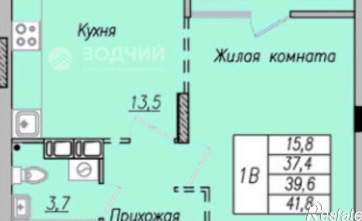 1-комн квартира Чувашская Республика &mdash; Чувашия, Чебоксары, улица Писателя Лаврентия Таллерова, поз25/1