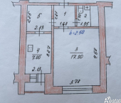 1-комн, 35кв м, этаж 9/9 ул Хузангая, 34