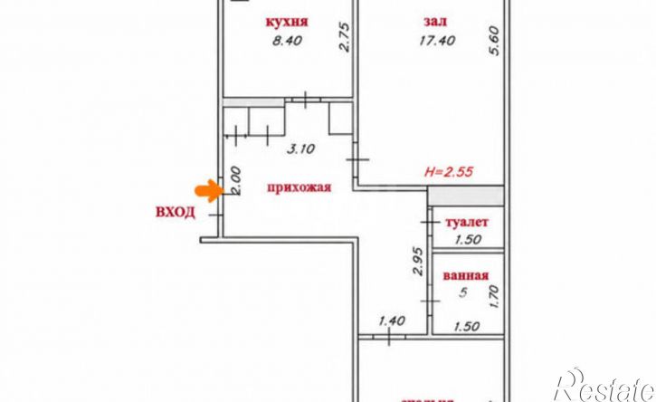 2-комн квартира Чувашская Республика &mdash; Чувашия, Чебоксары, проспект Максима Горького, 21