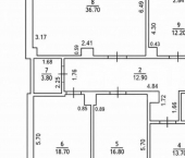 3-комн, 124кв м, этаж 1/4 Чувашская Республика — Чувашия, Чебоксары, улица Ивана Франко, 18