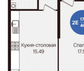 2-комн, 47 кв м, этаж 1/12 Чувашская Республика — Чувашия, Новочебоксарск, улица 10-й Пятилетки, 86